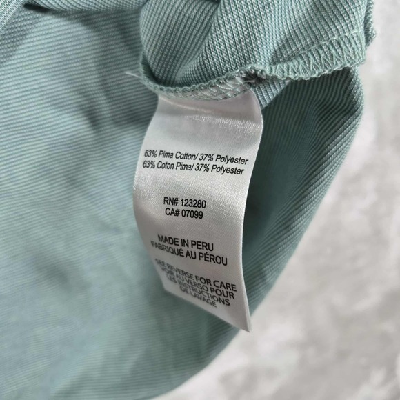 Travis Mathew Polo Shirt Men's Medium Green The Zinna Pima Cotton Golf NWT - Picture 7 of 9